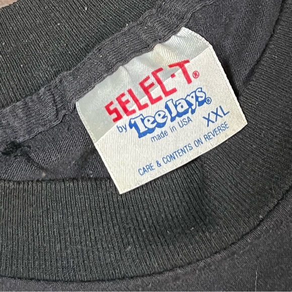 True Vintage Mens where is your favorite beaver t shirt black 1990s XXL - Picture 2 of 4